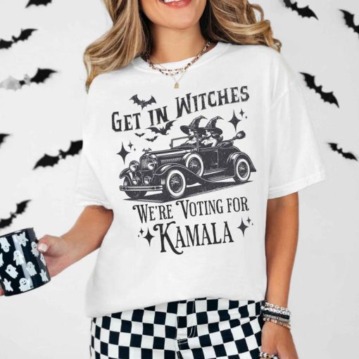 Kamala Harris Shirt, Halloween Election Shirt, Get in Witches