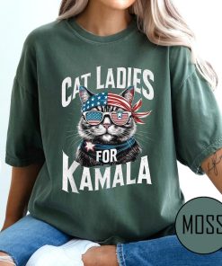 Cat Ladies For Kamala T-Shirt | Kamala Harris 2024 President Shirt