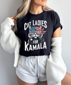 Cat Ladies For Kamala T-Shirt | Kamala Harris 2024 President Shirt