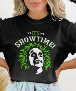 Its Show Time Beetlejuice Shirt, Tim Burton inspired t shirt