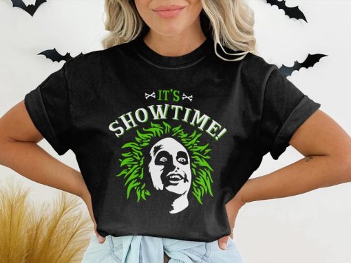 Its Show Time Beetlejuice Shirt, Tim Burton inspired t shirt