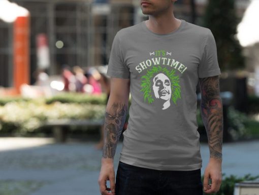 Its Show Time Beetlejuice Shirt, Tim Burton inspired t shirt