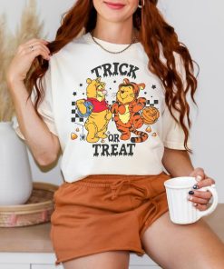 Comfort Colors Retro Halloween Trick Or Treat Winnie The Pooh And Tigg