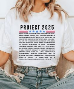 Project 2025 T Shirt, Fuck Project 2025 Shirt, Pro Democracy T-Shirt