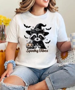 Spooky Vibes Raccoon Halloween, Comfort Color T-shirt, Halloween Gift