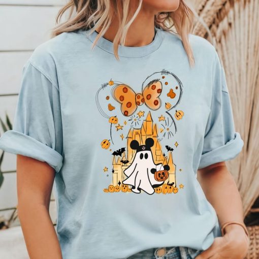 Comfort Colors® Minnie Mouse Ghost Shirt, Halloween Mouse Ghost Shirt