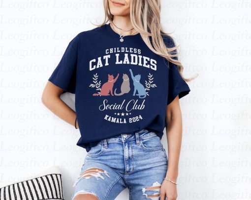 Childless Cat Lady Kamala Shirt | Kamala Harris President 2024 Shirt