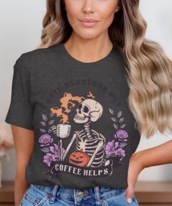 Skeleton Funny Cute Retro Halloween T-Shirt, Halloween Tee