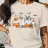 Spooky Squad Ghost Dogs Halloween T-Shirt-Funny Halloween Shirt For Wo