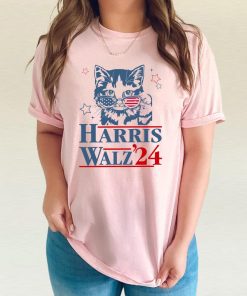 Harris Walz Shirts, VOTE Like a Childless Cat Lady shirt