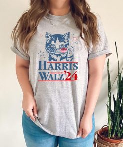 Harris Walz Shirts, VOTE Like a Childless Cat Lady shirt