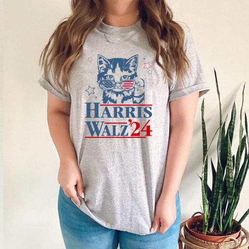 Harris Walz Shirts, VOTE Like a Childless Cat Lady shirt