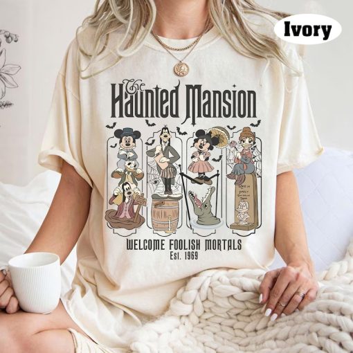 Vintage Mickey and Friends Haunted Mansion Disney Halloween Shirt