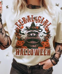 Feral Girl Fall Shirt, Fall Feral Halloween Shirt