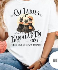 Halloween Cat Lady Shirt, Funny Kamala Harris 2024 Shirt