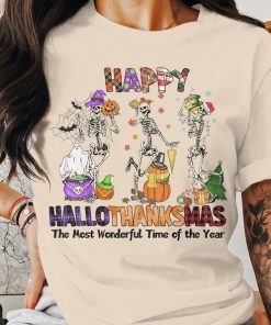 Happy Hallothanksmas Sweatshirt, Funny Holiday Season Shirt