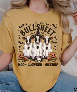 Halloween Cow Lover Shirt Halloween T Shirt Cute Halloween Shirt Retro