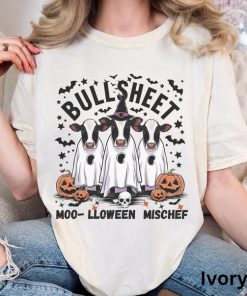 Halloween Cow Lover Shirt Halloween T Shirt Cute Halloween Shirt Retro