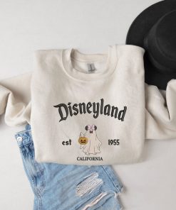 Embroidered Fall Disneyland Ghost Minnie Sweatshirt