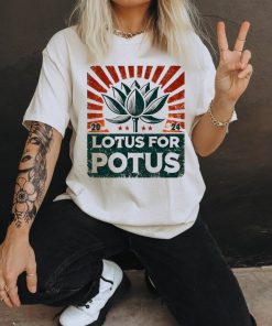 Kamala Harris Shirt, Namaste Lotus Shirt, Lotus For POTUS