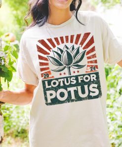 Kamala Harris Shirt, Namaste Lotus Shirt, Lotus For POTUS