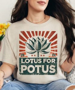 Kamala Harris Shirt, Namaste Lotus Shirt, Lotus For POTUS