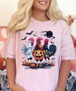 Halloween Chickens Shirt, Spooky Chicken Halloween Gifts