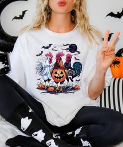 Halloween Chickens Shirt, Spooky Chicken Halloween Gifts