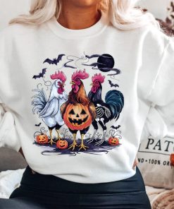 Halloween Chickens Shirt, Spooky Chicken Halloween Gifts