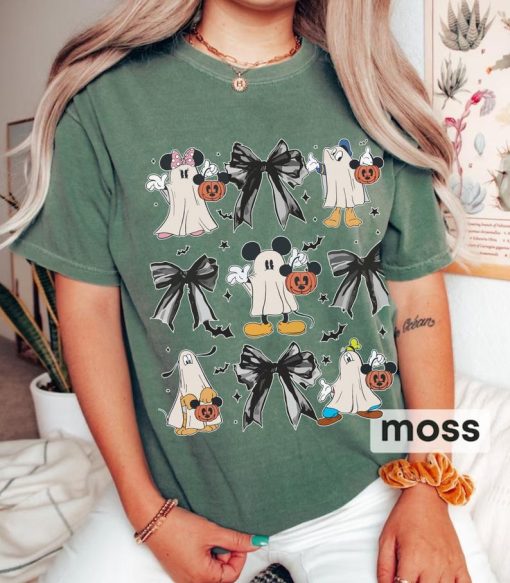 Disney Ghost Coquette Bow Halloween Shirt