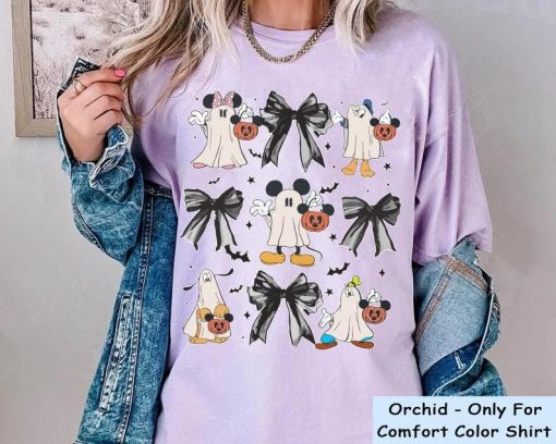 Disney Ghost Coquette Bow Halloween Shirt