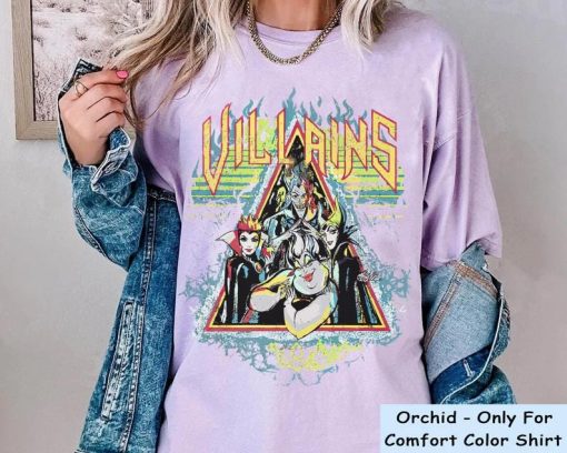 Retro 90s Disney Villains Comfort Colors Shirt, Bad Witches Club Shirt