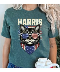 Harris Patriotic Cat Tee, Childless Cat Lady T-Shirt, Voting Shirt