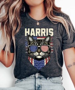 Harris Patriotic Cat Tee, Childless Cat Lady T-Shirt, Voting Shirt