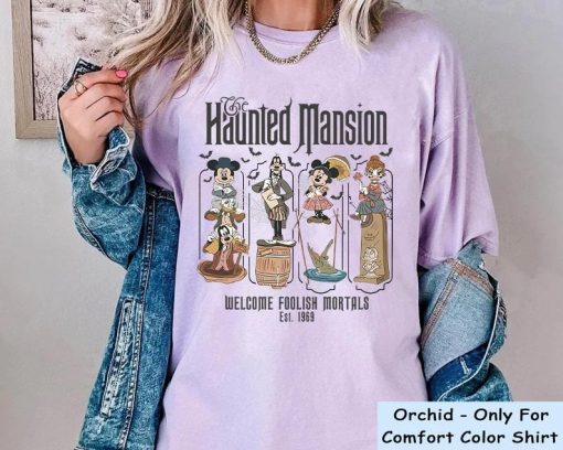 Retro Disney Haunted Mansion Shirt, Mickey and Friends Halloween Shirt