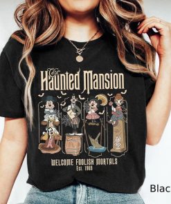 Retro Disney Haunted Mansion Shirt, Mickey and Friends Halloween Shirt