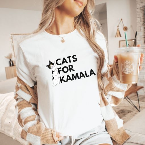 Cats for Kamala Progressive 2024 Election Shirt; Pro Harris 2024