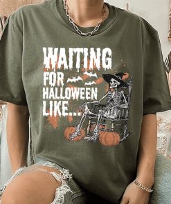 Just Waiting For Halloween, Funny Halloween Sweatshirt