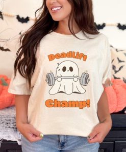 Deadlift Champ Funny Halloween T-Shirt | Spooky Fitness Gym Tee