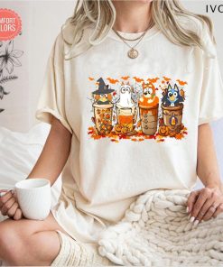 Bluey Halloween Comfort colors shirt, Kids Spooky Season T-shirt