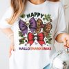 Coquette Happy Hallothanksmas Shirt Bow Happy Halloween Thanksgiving C