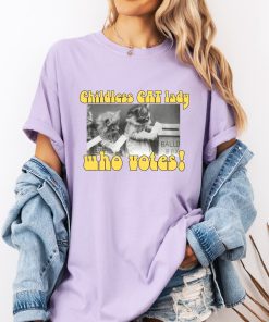 Childless CAT LADY Comfort Colors Shirt, Harris 2024 Shirt