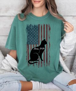 Cat Lady Kamala Harris Shirt Vote Shirt Harris 2024 Shirt Vote Blue