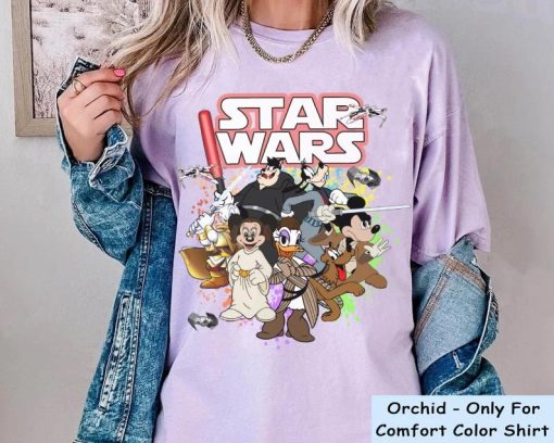 Star Wars Mickey Shirt, Disney Star Wars Comfort Colors Shirt