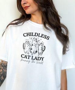 Childless Cat Lady shirt, Feminist Shirt, Vote 2024, Cat Lady Tee