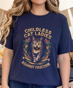 Childless cat ladies against fascism shirt ,Harris 2024 Shirt