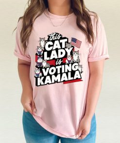 Cat Lady Voting for Kamala Harris shirt, Kameowla Brat Shirts