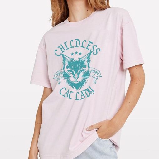 Childless Cat Lady shirt, Vintage Tee, Vote 2024