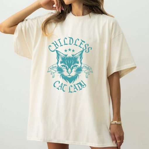 Childless Cat Lady shirt, Vintage Tee, Vote 2024