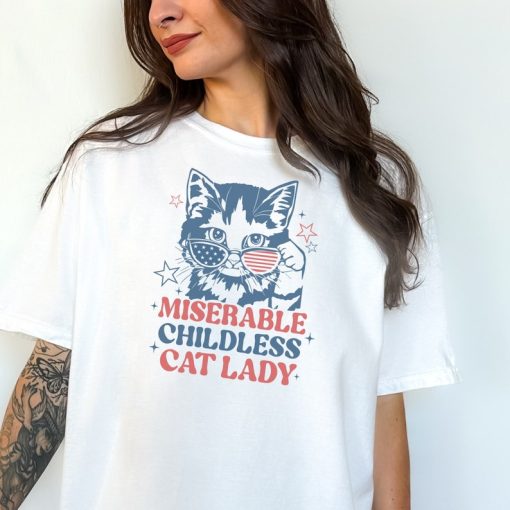 Childless Cat Lady, Cat Lady Shirts, Feminist Shirt, Vote 2024